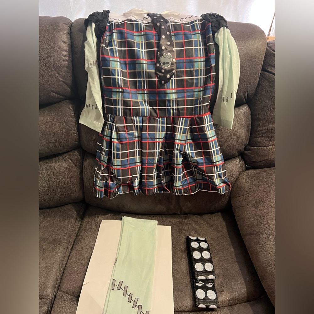Kids Frankie Stein Monster High Costume and Wig (originally sold separately)